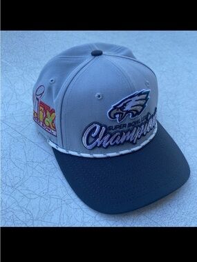 Philadelphia Eagles Hat Cap Youth Sz Boys Snap Back NFL Superbowl LIX Champions